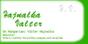 hajnalka valter business card